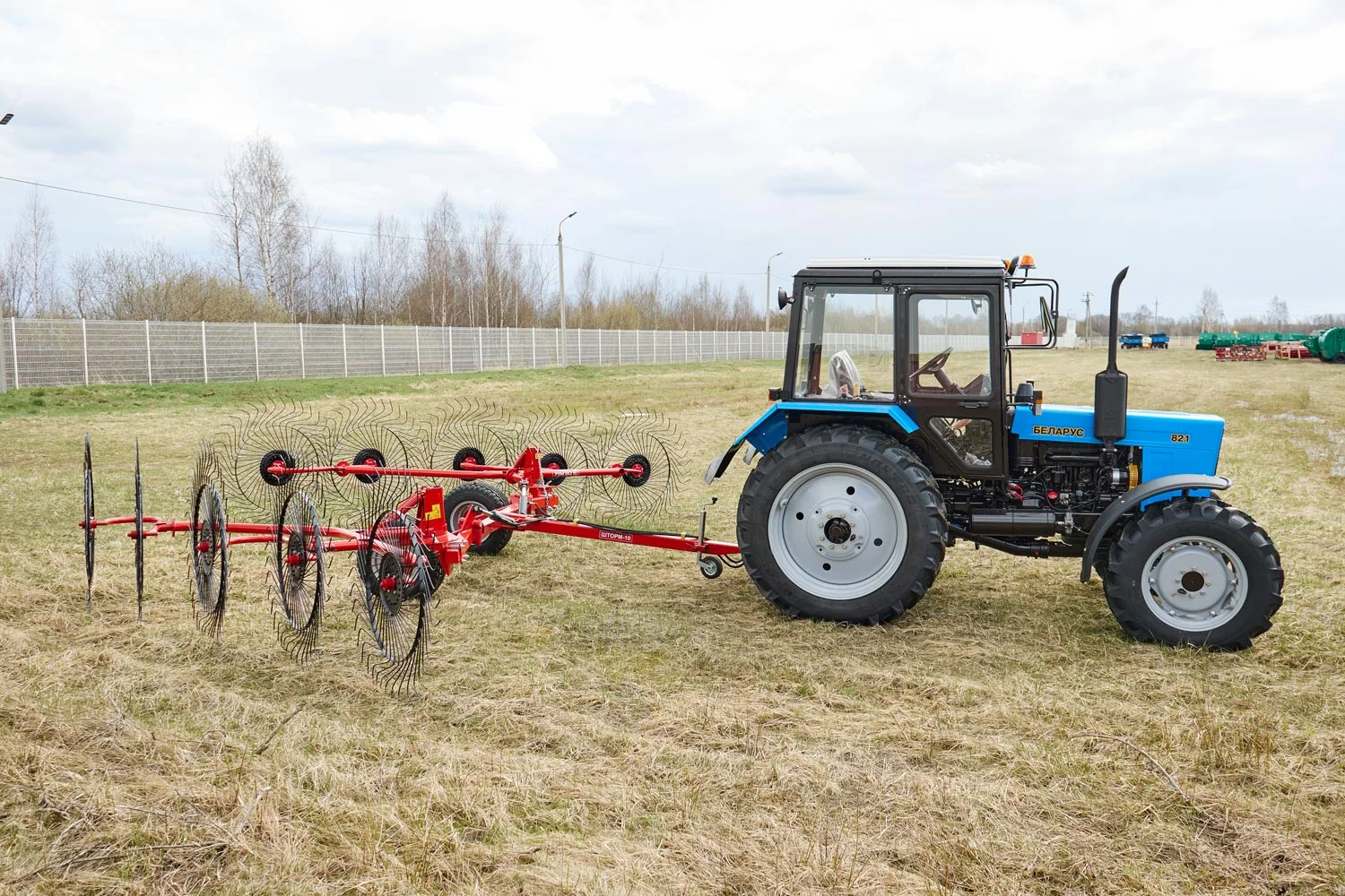 Грабли колесно-пальцевые навесные ШТОРМ-10 (валкообразователь GCR-10)  купить, цена